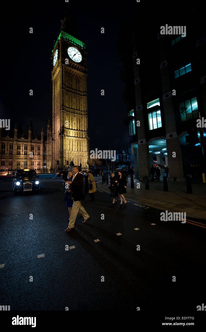 London Big Ben Westminster abby Ampel. Credit: LEE RAMSDEN/ALAMY Stockfoto