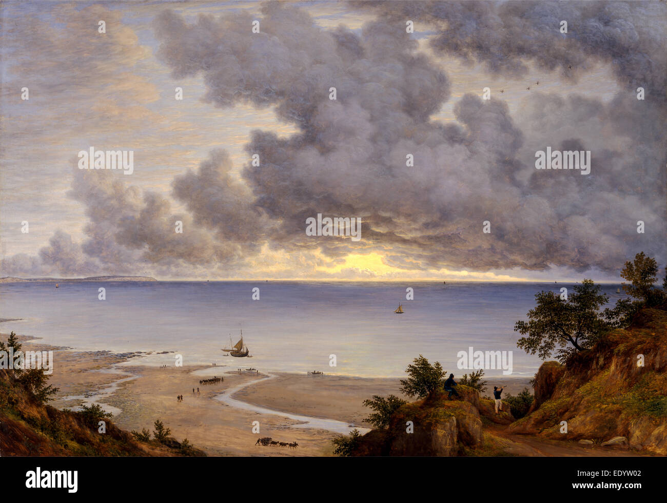 Sandown Bay, in der Nähe von Shanklin Chine, Isle Of Wight Blick von Shanklin, Isle Of Wight, John Glover, 1767-1849, Brite/Britin Stockfoto