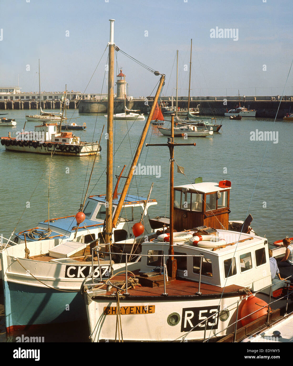 Ramsgate Hafen Kent 1970 Stockfoto