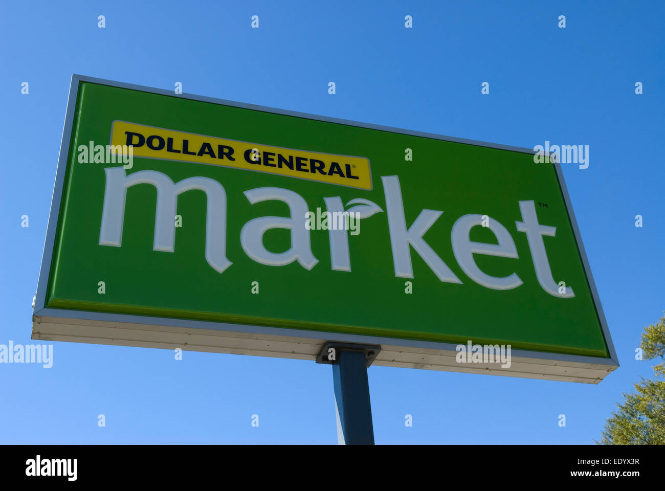 Dollar General Market Schild USA Stockfoto