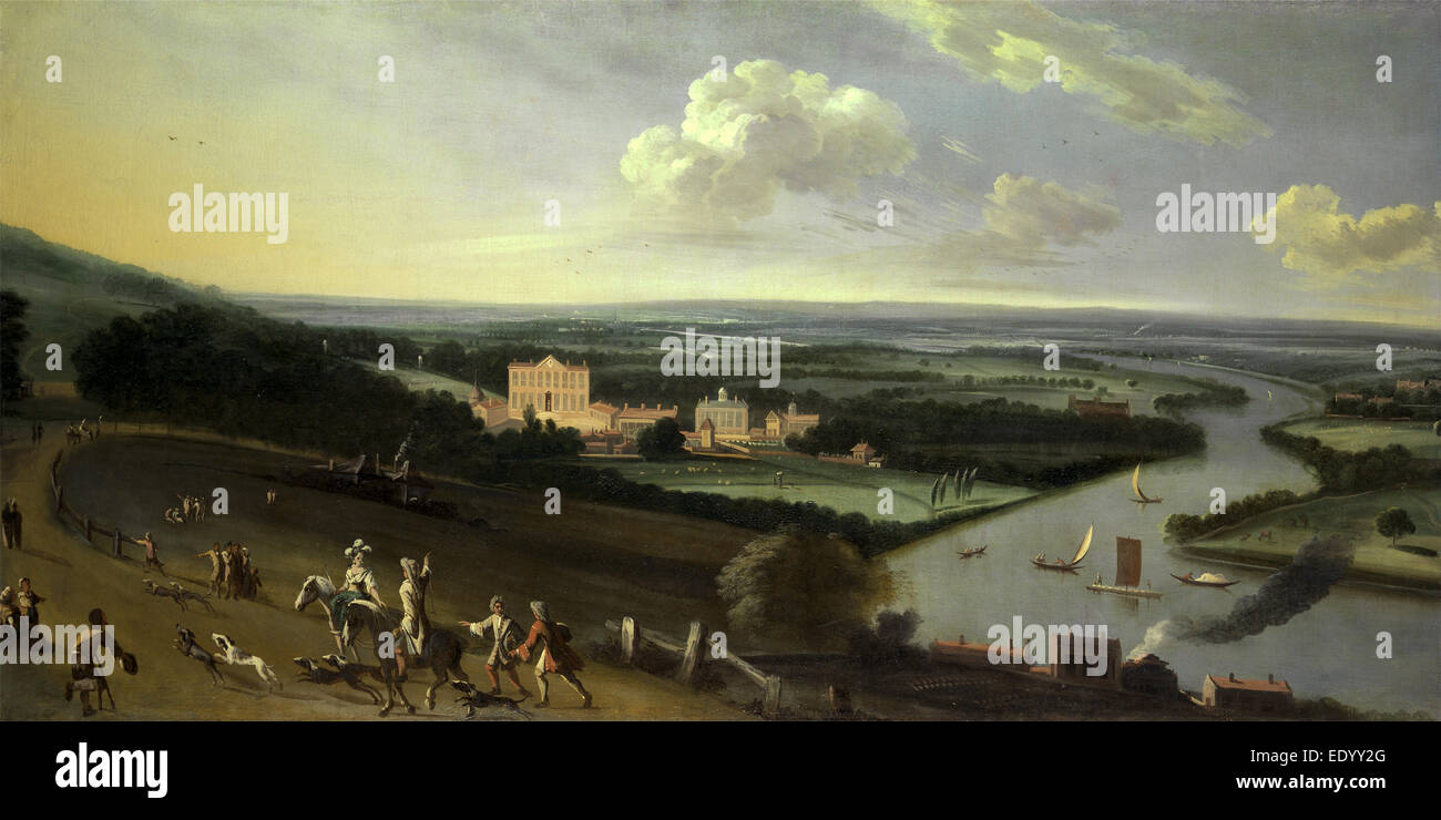 Der Earl of Rochester House, New Park, Richmond, Surrey, unbekannter Künstler, 18. Jahrhundert, Brite/Britin Stockfoto