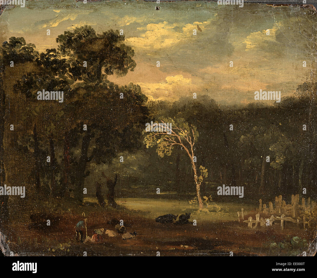 Skizze aus der Natur in Sion Park, London, Samuel Palmer, 1805-1881, Brite/Britin Stockfoto