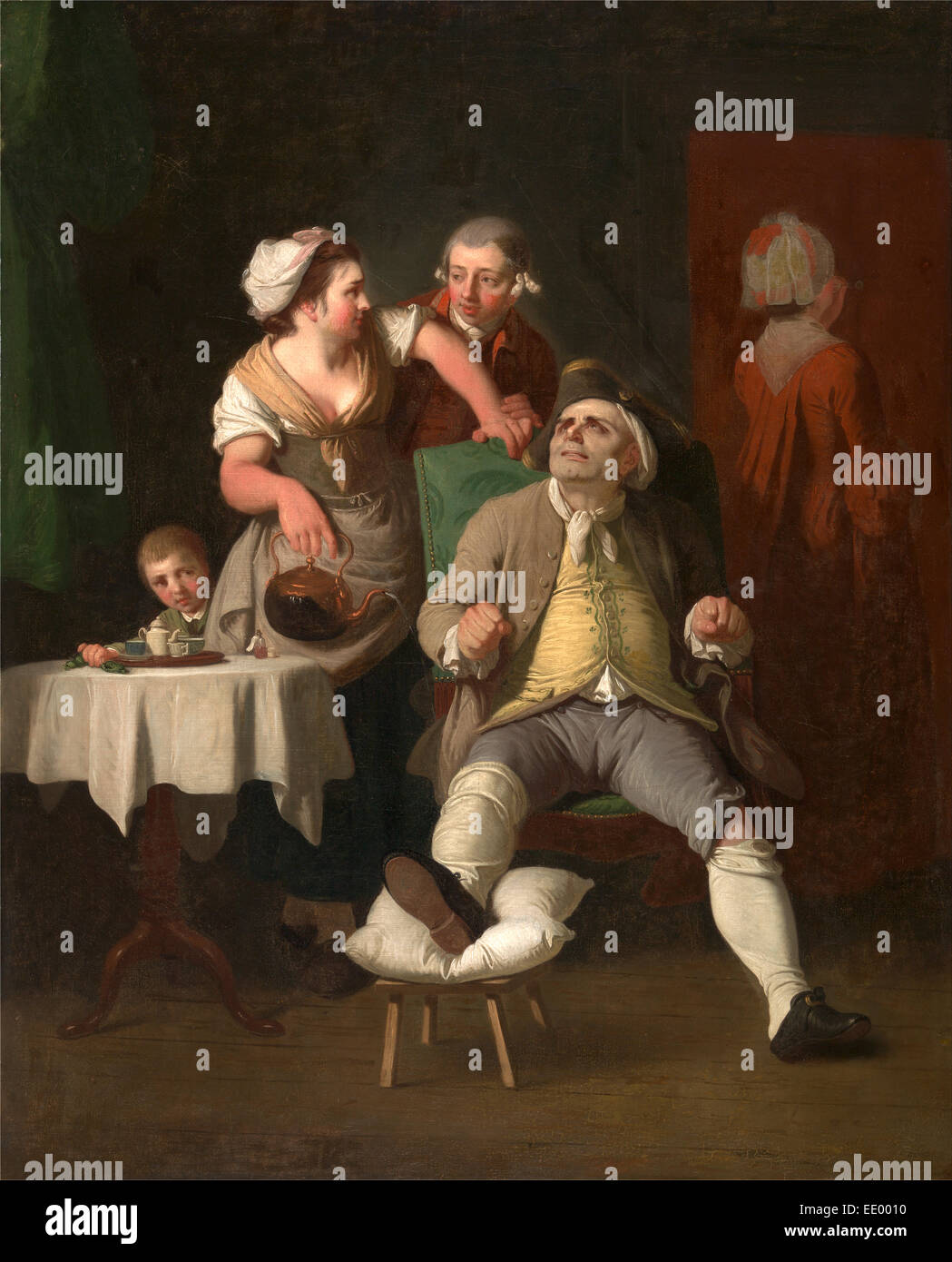 Die verschwenderischen bestraft durch Vernachlässigung, Edward Penny, 1714-1791, Brite/Britin Stockfoto
