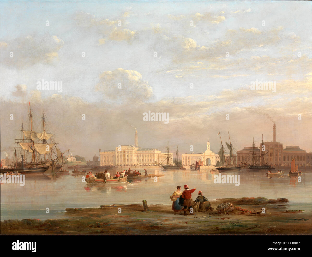 Das Victualling Büro, Plymouth, Nicholas Condy, 1793-1857, Brite/Britin Stockfoto