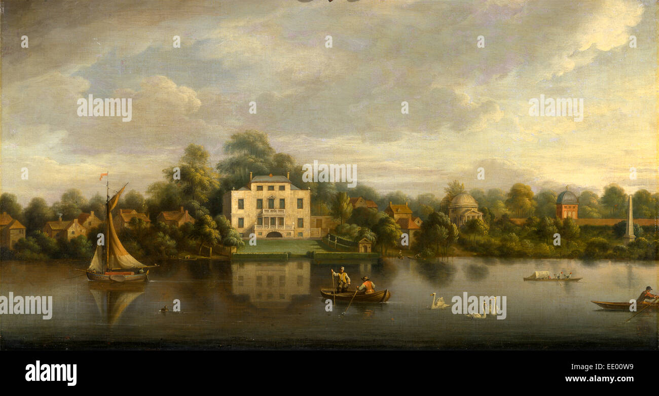 Villa des Papstes, Twickenham, London, Joseph Nickolls, aktive 1713-ca. 1755, Brite/Britin Stockfoto