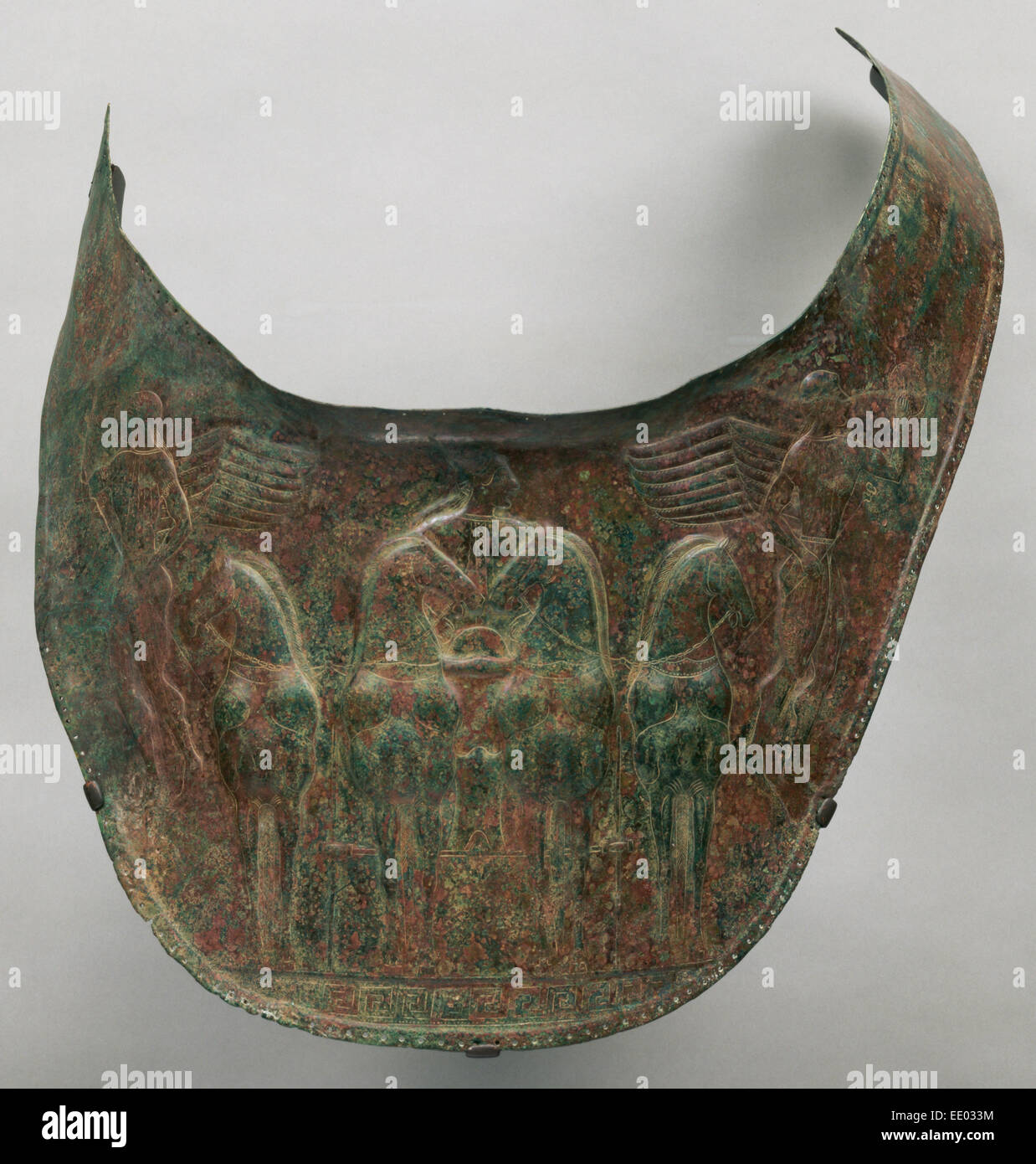 Brustpanzer; Unbekannt; Süd-Italien, Europa; ca. 480 v. Chr.; Bronze Stockfoto