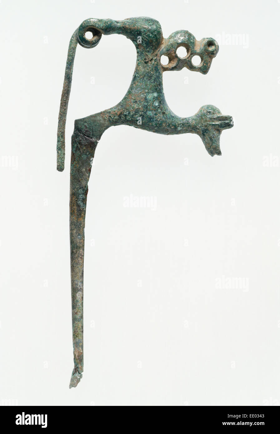 Wadenbein (Fibula); Unbekannt; Etrurien; 700-600 V. CHR.; Bronze Stockfoto