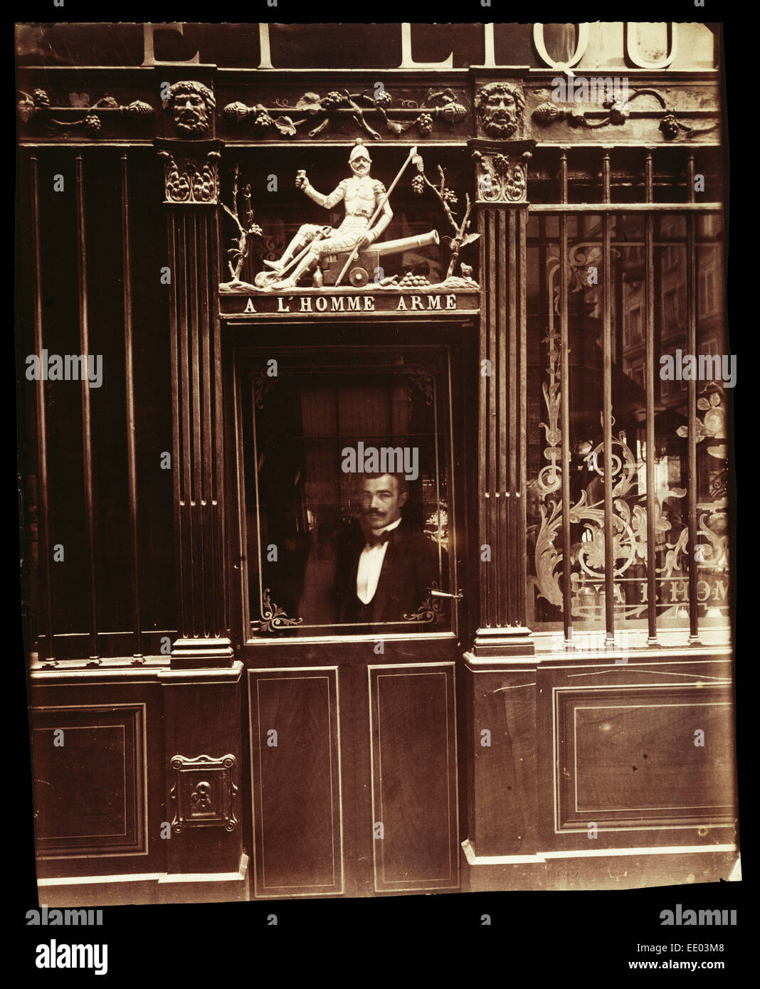 25, rue des Blancs Manteaux (Café, Rue des Blancs Manteaux); Eugène Atget, Französisch, 1857-1927; Paris, Frankreich; 1900 Stockfoto