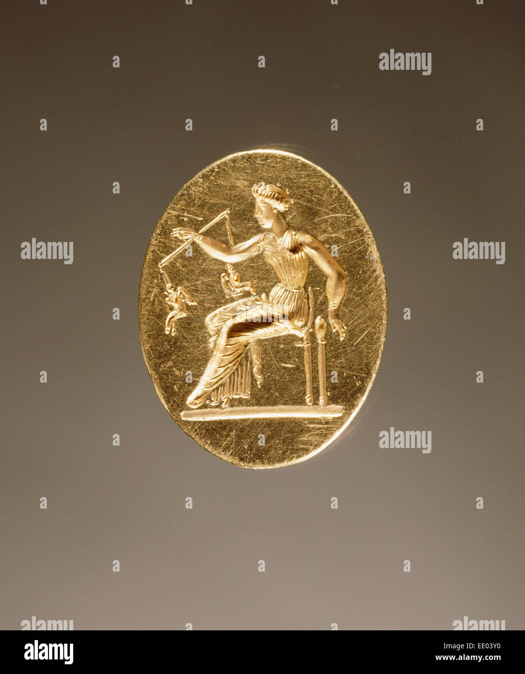 Ring; Unbekannt; Griechenland, Europa; ca. 350 v. Chr.; Gold Stockfoto