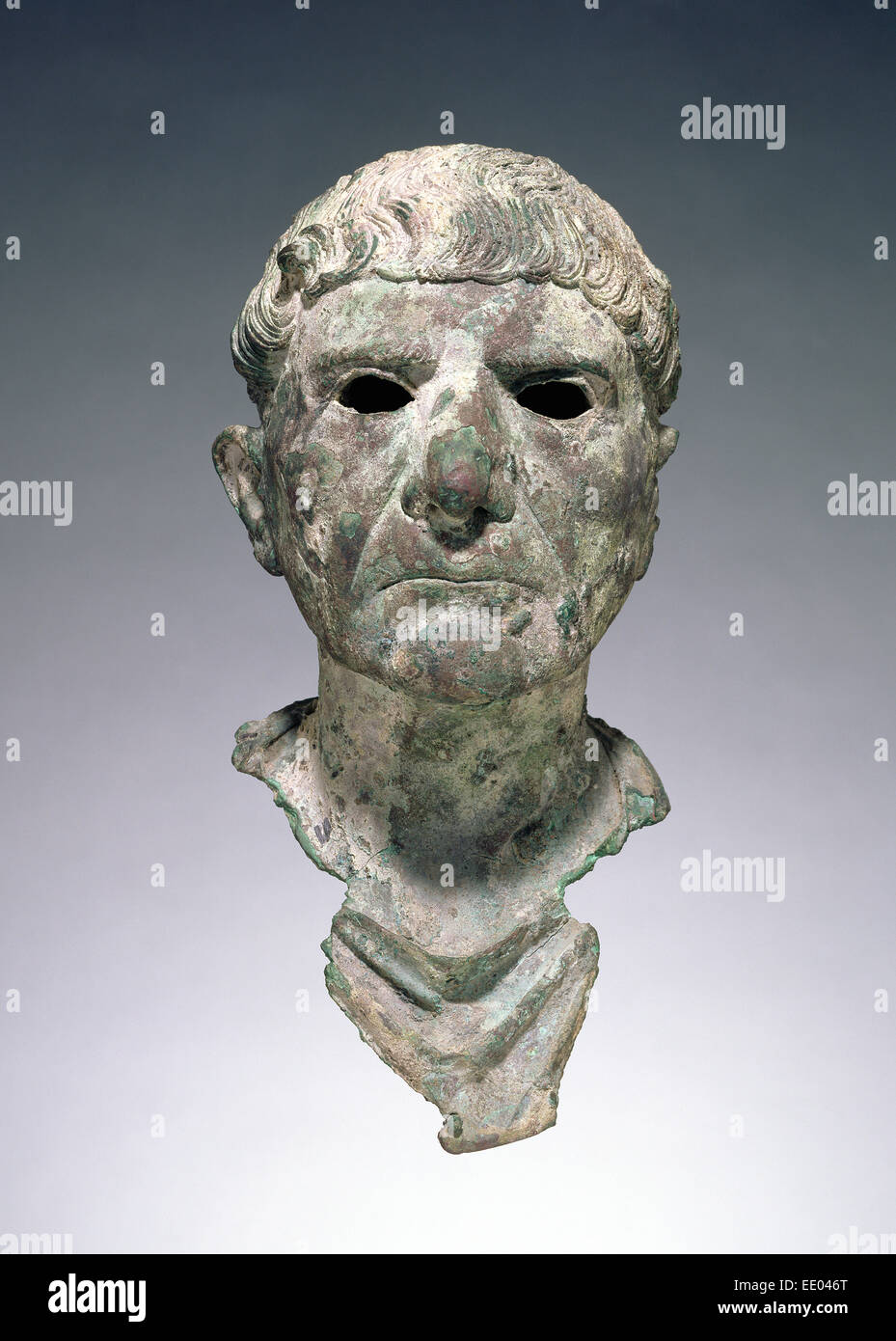Büste eines Mannes; Unbekannt; Spanien, Europe; 90 - 110; Bronze Stockfoto