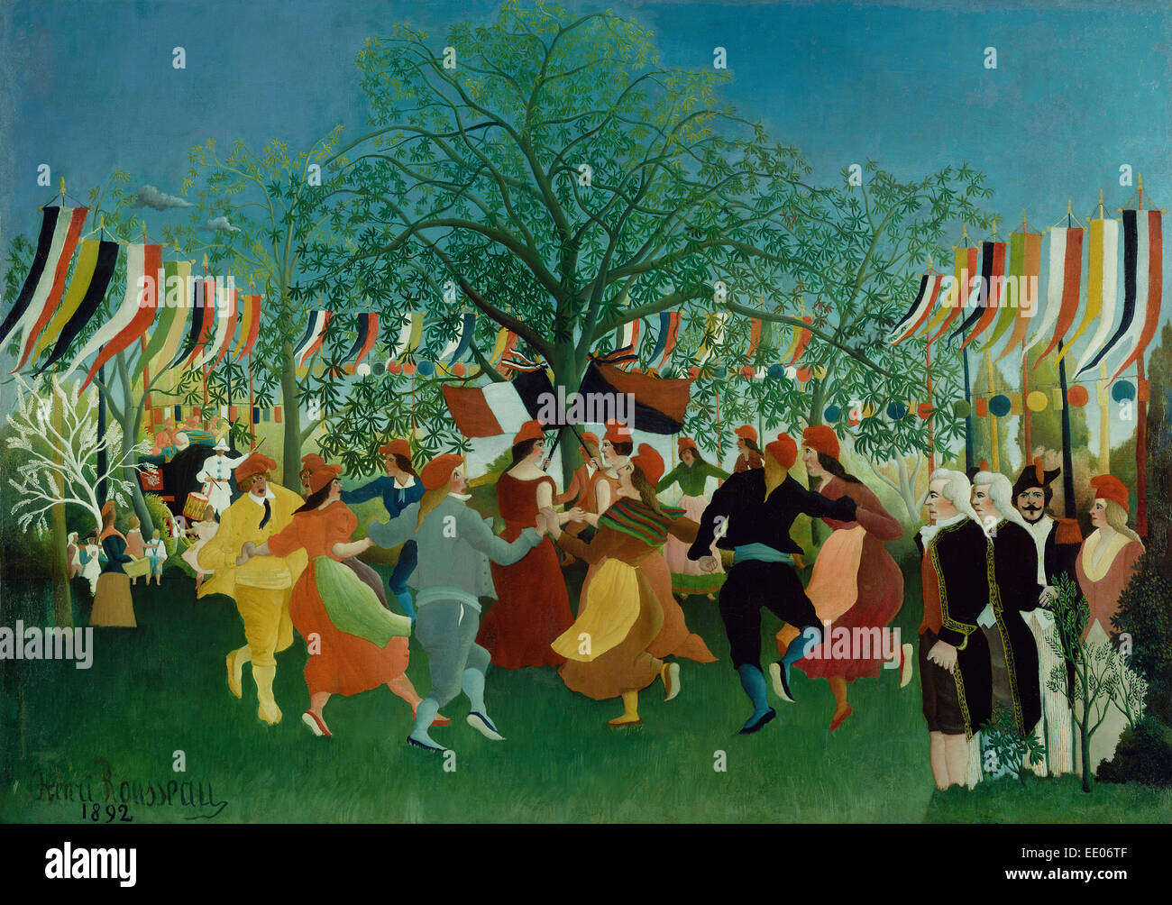 Ein hundertsten Jahrestag der Unabhängigkeit; Henri Rousseau, Französisch, 1844-1910; Frankreich, Europa; 1892; Öl auf Leinwand Stockfoto