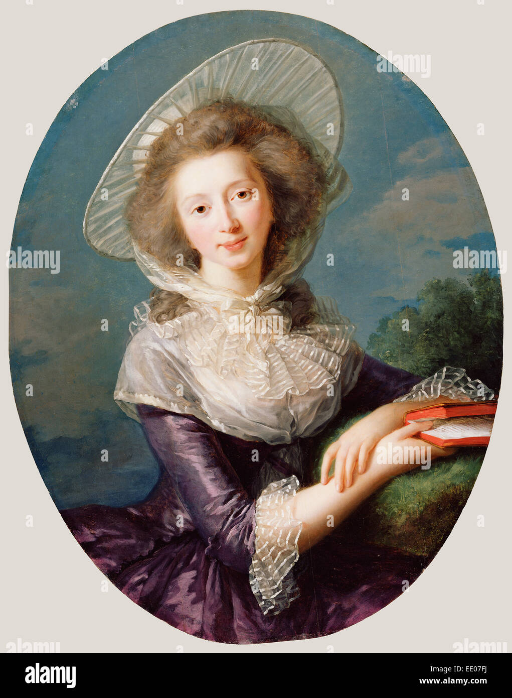 Die Vicomtesse de Vaudreuil; Élisabeth Louise Vigée Le Brun, Französisch, 1755-1842; 1785; Öl auf Holz Stockfoto