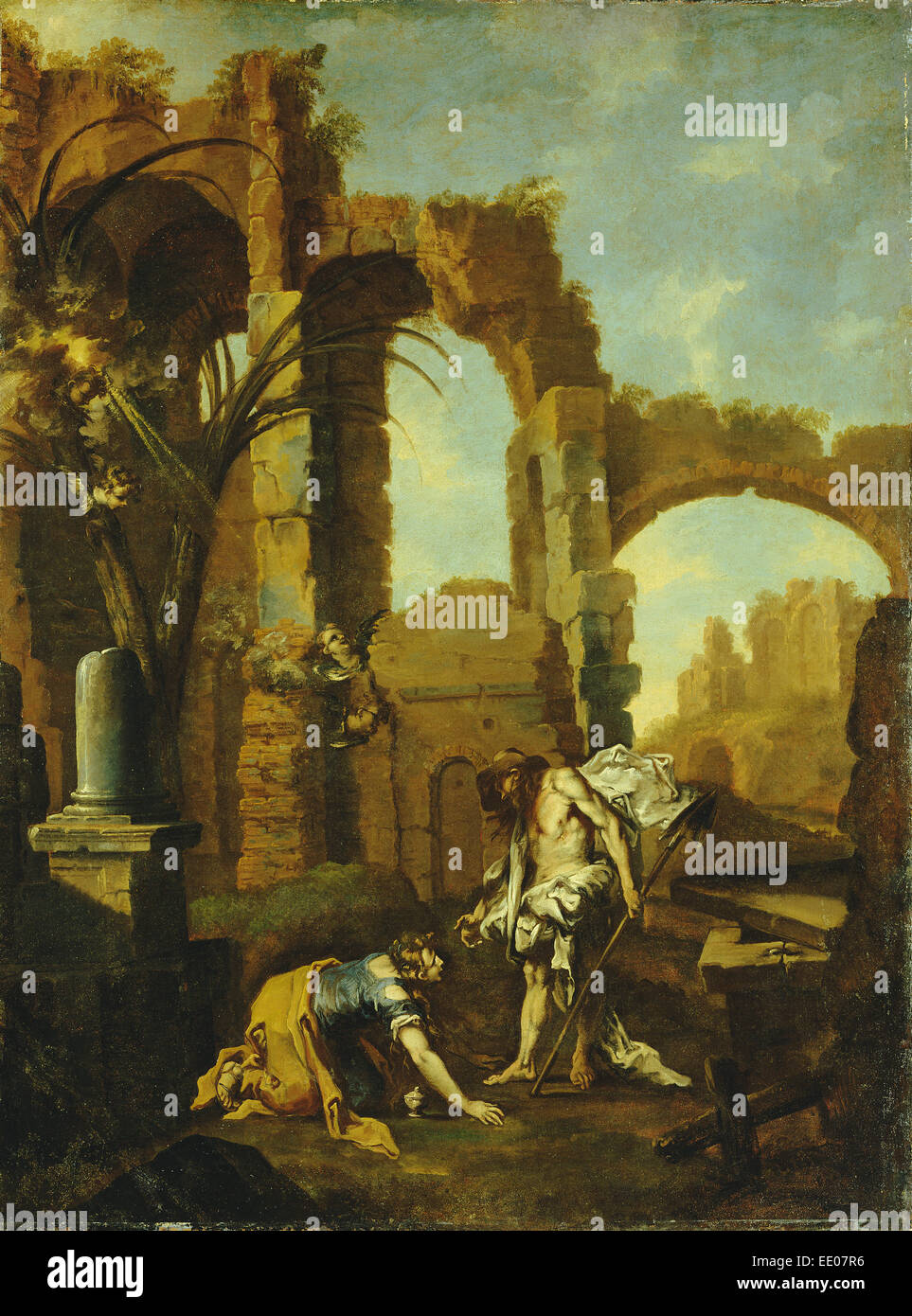Noli Me Tangere; Alessandro Magnasco, Italienisch (Genua), 1667-1749; 1705 - 1710; Öl auf Leinwand Stockfoto