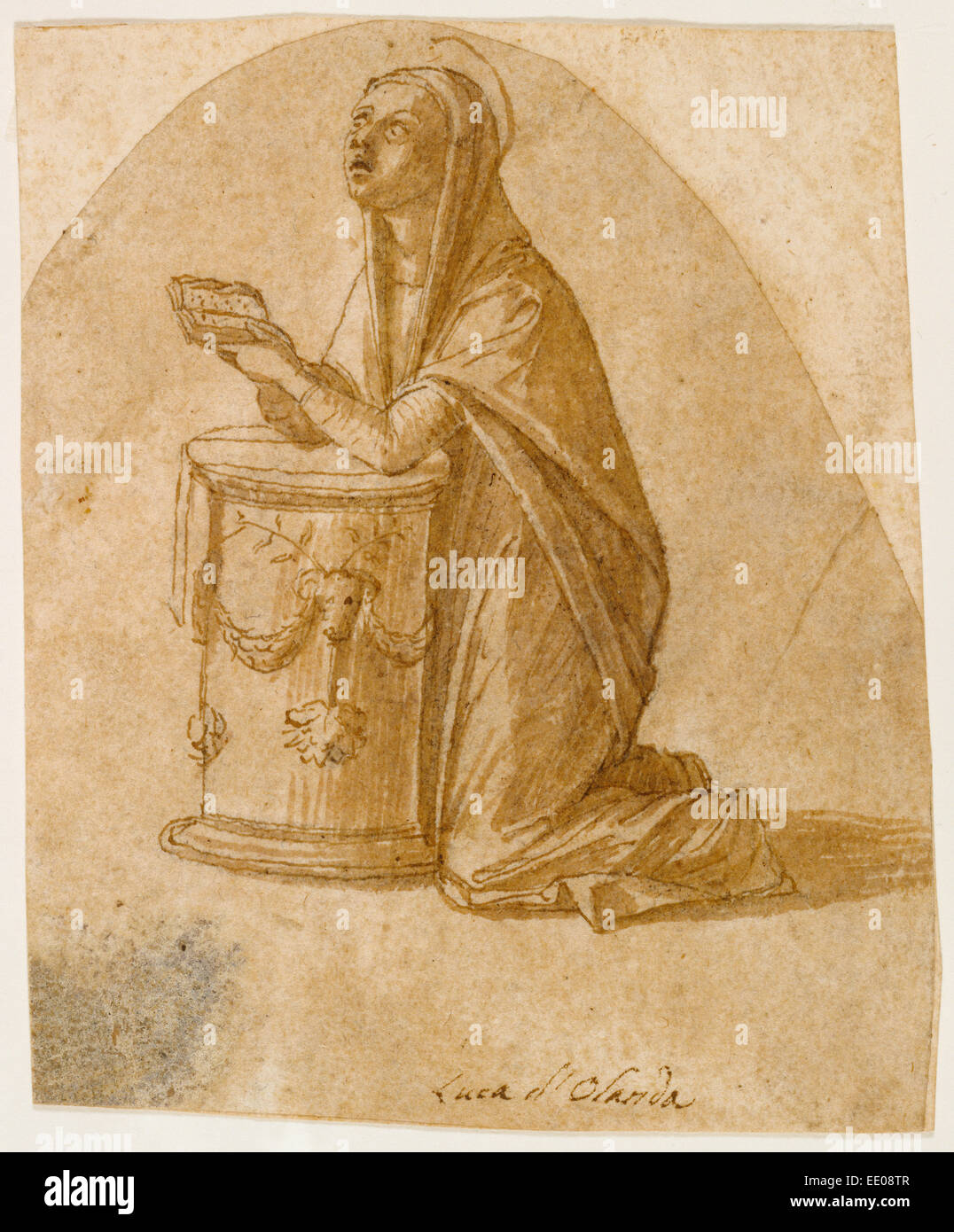 Die Jungfrau Annunciate; Lazzaro Bastiani, Italienisch, gestorben 1512, aktiv über 1459-1512; Italien, Europa; ca. 1464-1468 Stockfoto