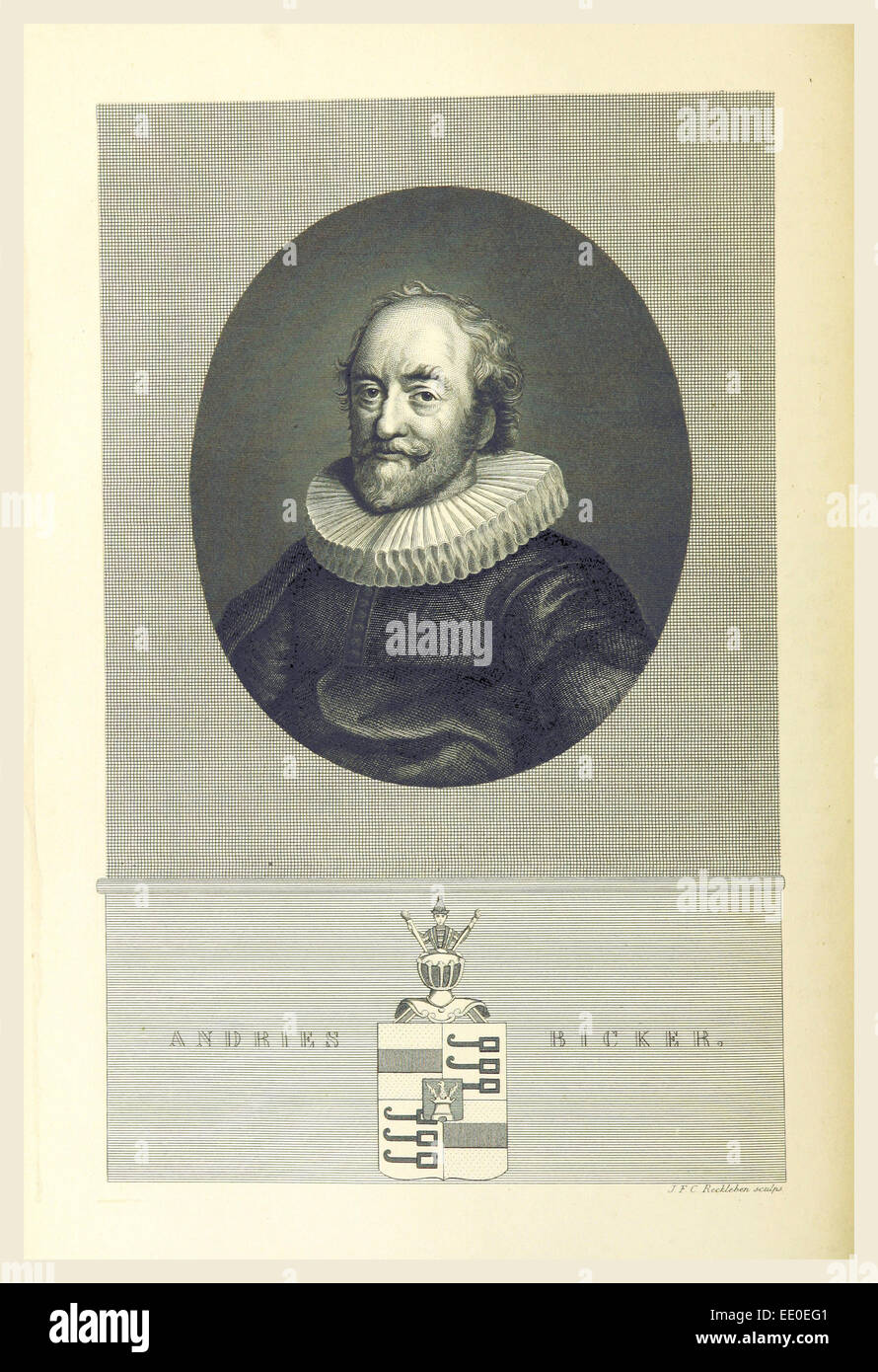 Niederländische Geschichte Andries Bicker Stockfoto