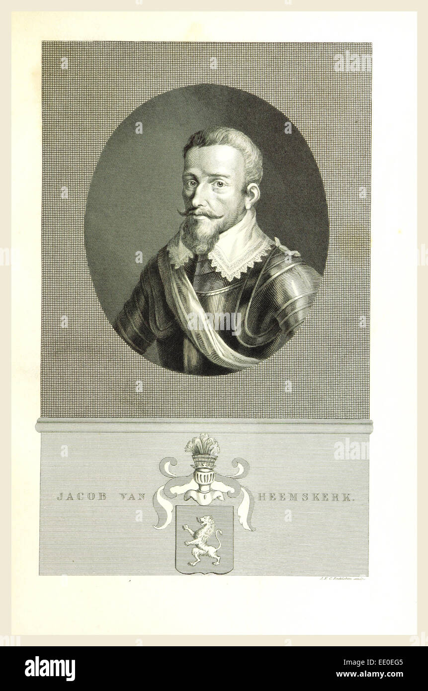 Niederländische Geschichte, Jacob van Heemskerk durch Reckleben Stockfoto