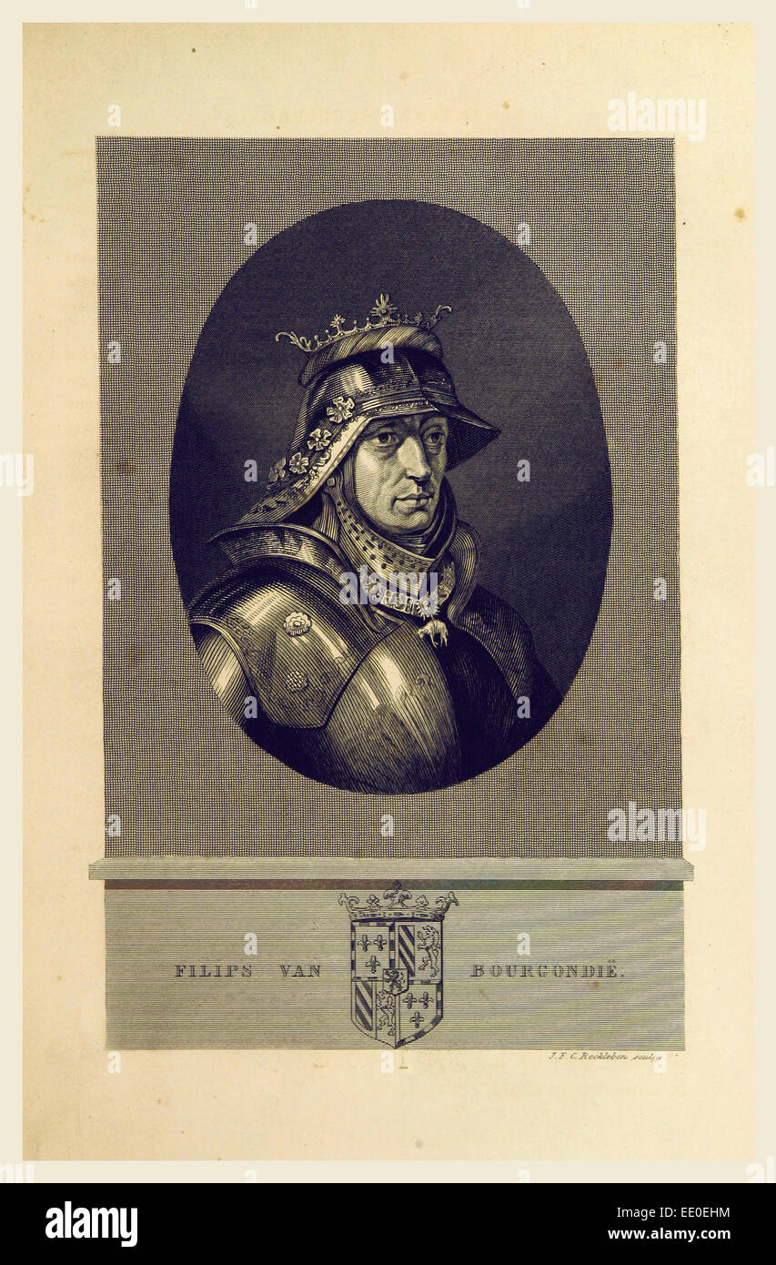 Niederländische Geschichte Philipp van Burgund Stockfoto