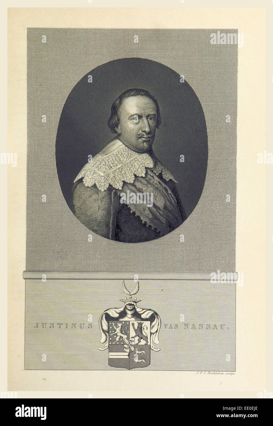 Niederländische Geschichte Justinus von Nassau Stockfoto