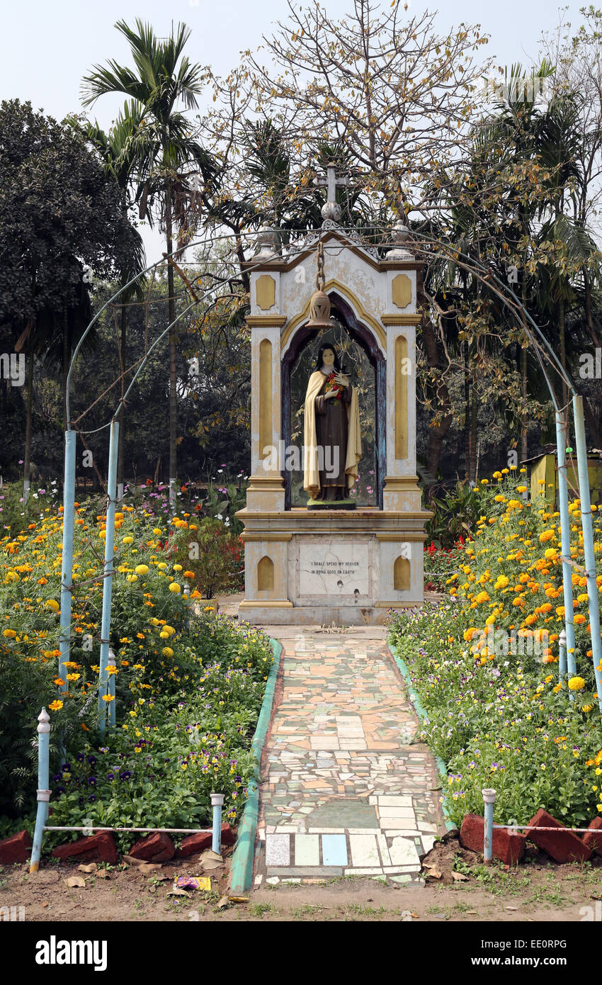 St. Teresa, Loreto Kloster lebte Mutter Teresa vor der Gründung der Missionarinnen der Nächstenliebe in Kolkata, Indien Stockfoto