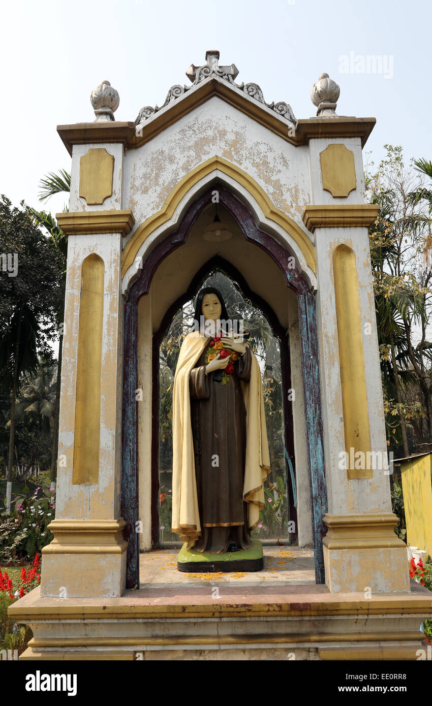 St. Teresa, Loreto Kloster lebte Mutter Teresa vor der Gründung der Missionarinnen der Nächstenliebe in Kolkata, Indien Stockfoto