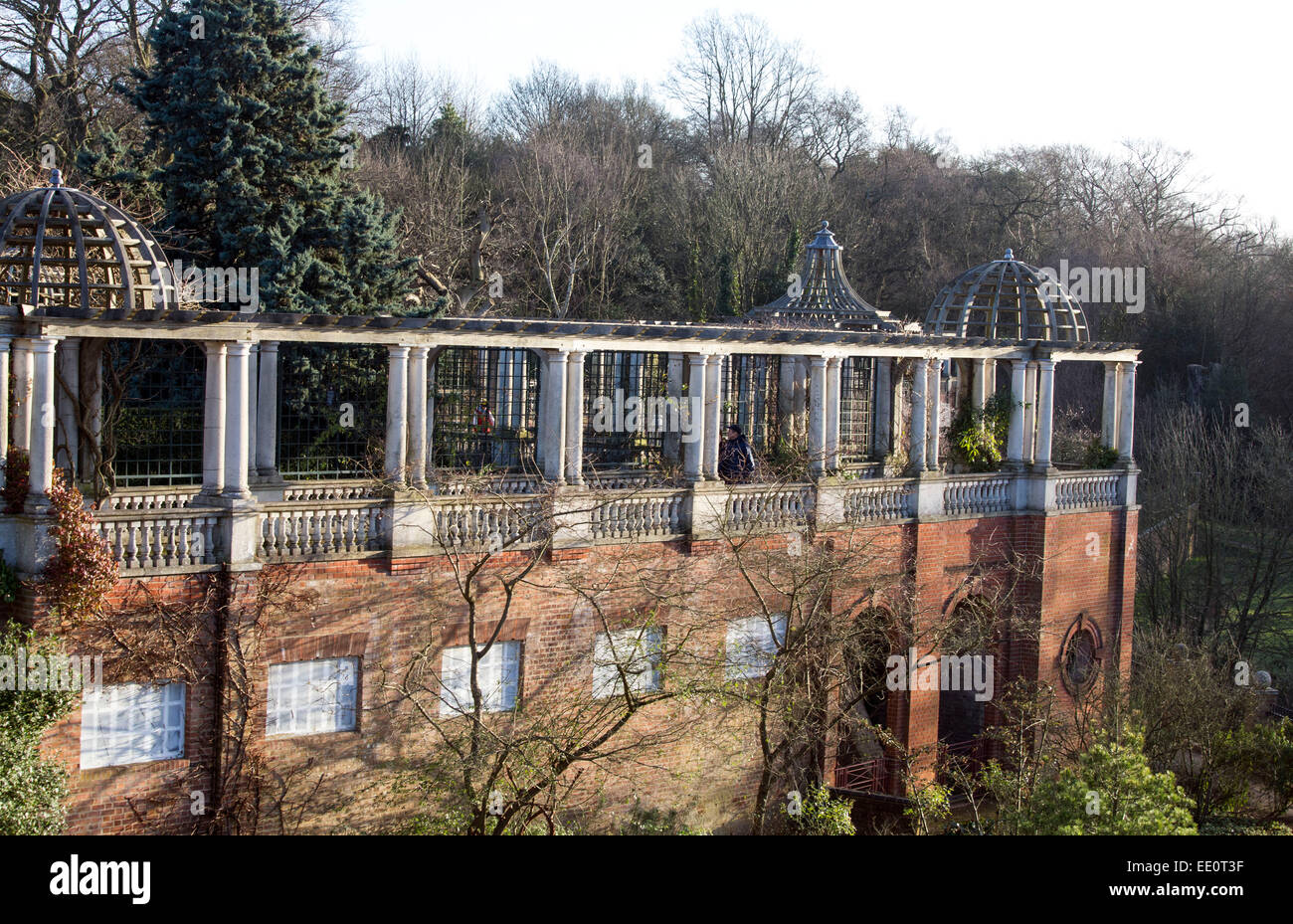 Hill-Garten und Pergola, Hampstead Heath Stockfoto