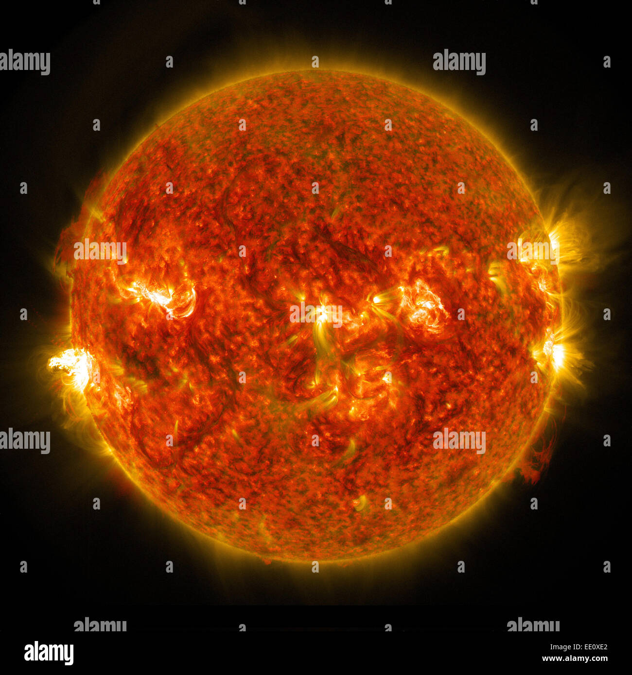 M5 Klasse Sonneneruption, 24. August 2014 Stockfoto