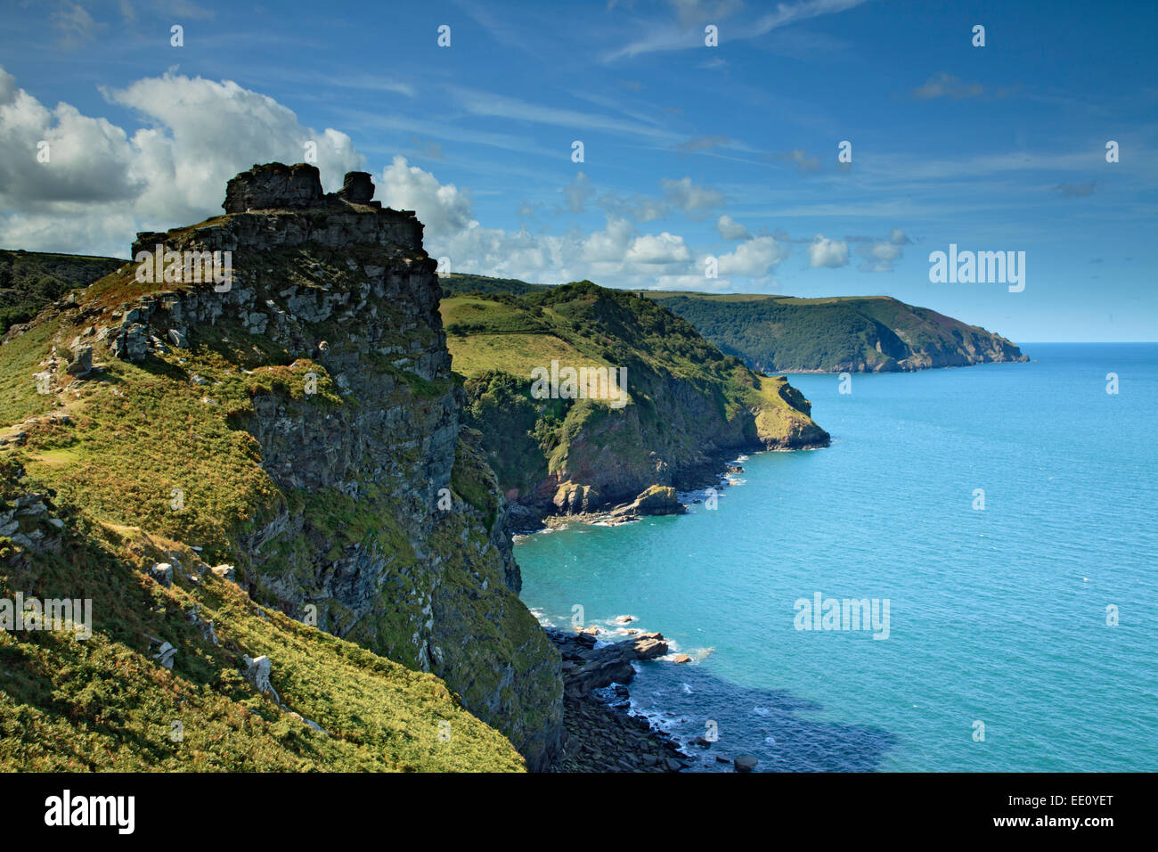 Castle Rock, Valley of Rocks, North Devon. Stockfoto