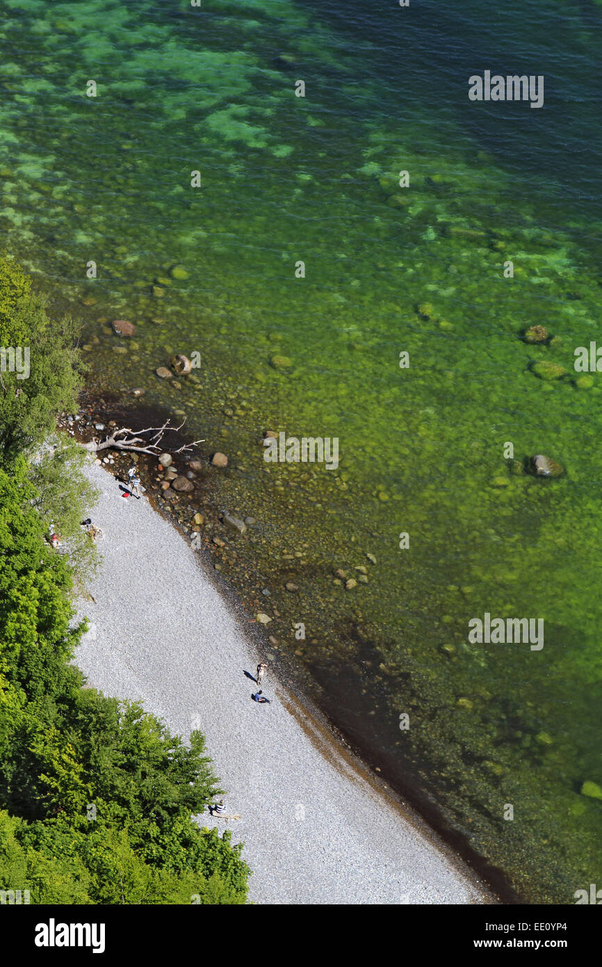 Deutschland, Mecklenburg-Vorpommern, Ostsee, Insel Rügen, Nationalpark Jasmund, Sassnitz, Kreidekueste, Koenigsstuhl Stockfoto