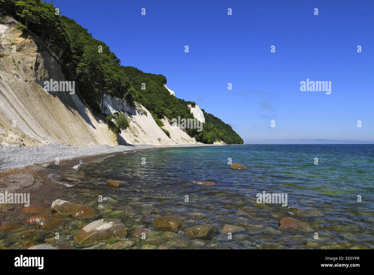 Deutschland, Mecklenburg-Vorpommern, Ostsee, Insel Rügen, Nationalpark Jasmund, Sassnitz, Kreidekueste Stockfoto