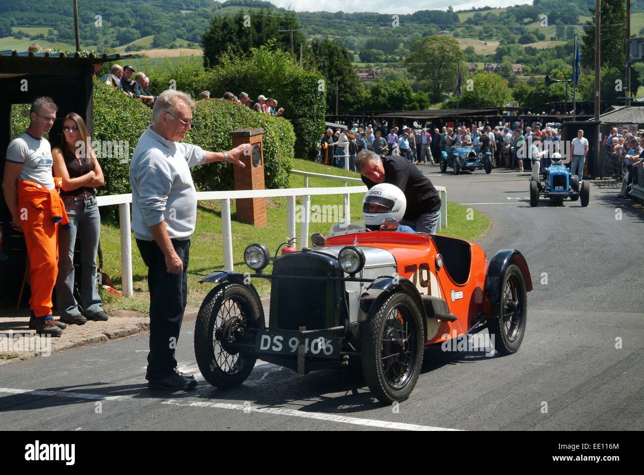 Shelsey Walsh Bergrennen in Prescott Hill, Gloucestershire. Stockfoto