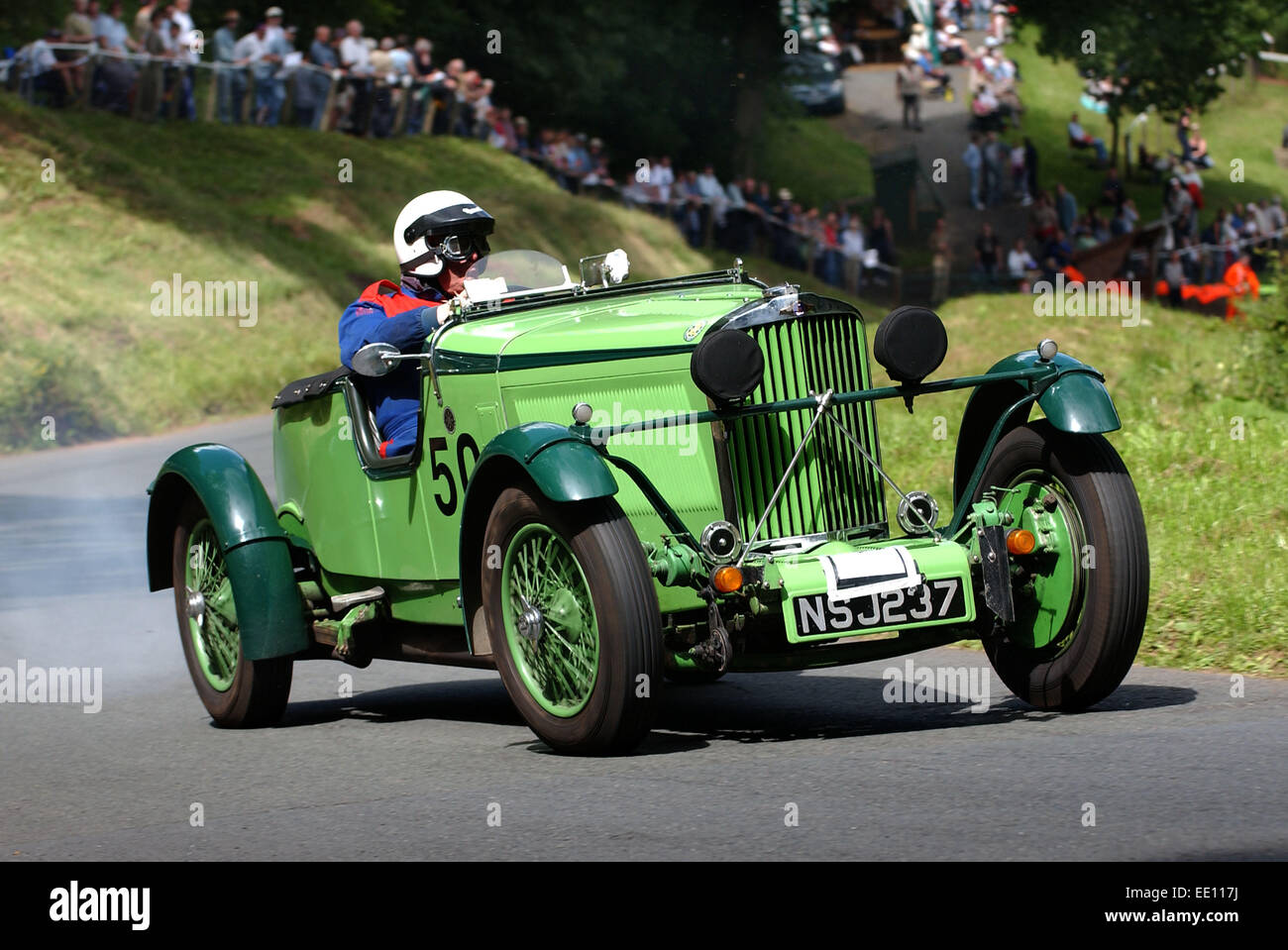 Shelsey Walsh Bergrennen in Prescott Hill, Gloucestershire. Stockfoto