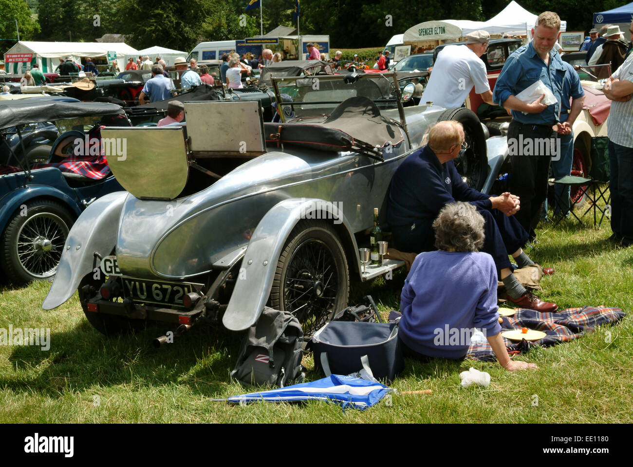 Shelsey Walsh Bergrennen in Prescott Hill, Gloucestershire. Stockfoto