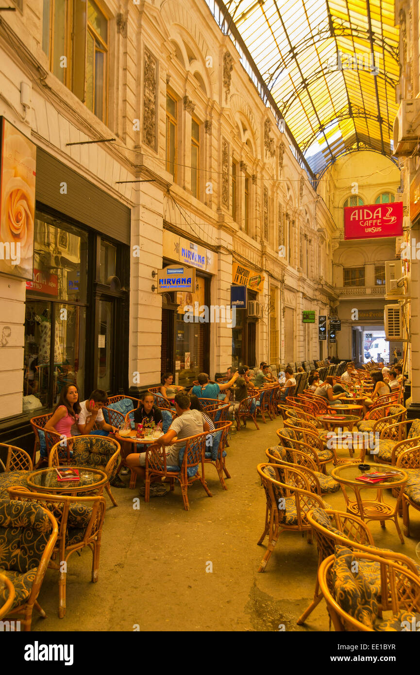 Pasajul Macca-Vilacrosse Arcade, Bukarest, Rumänien Stockfoto