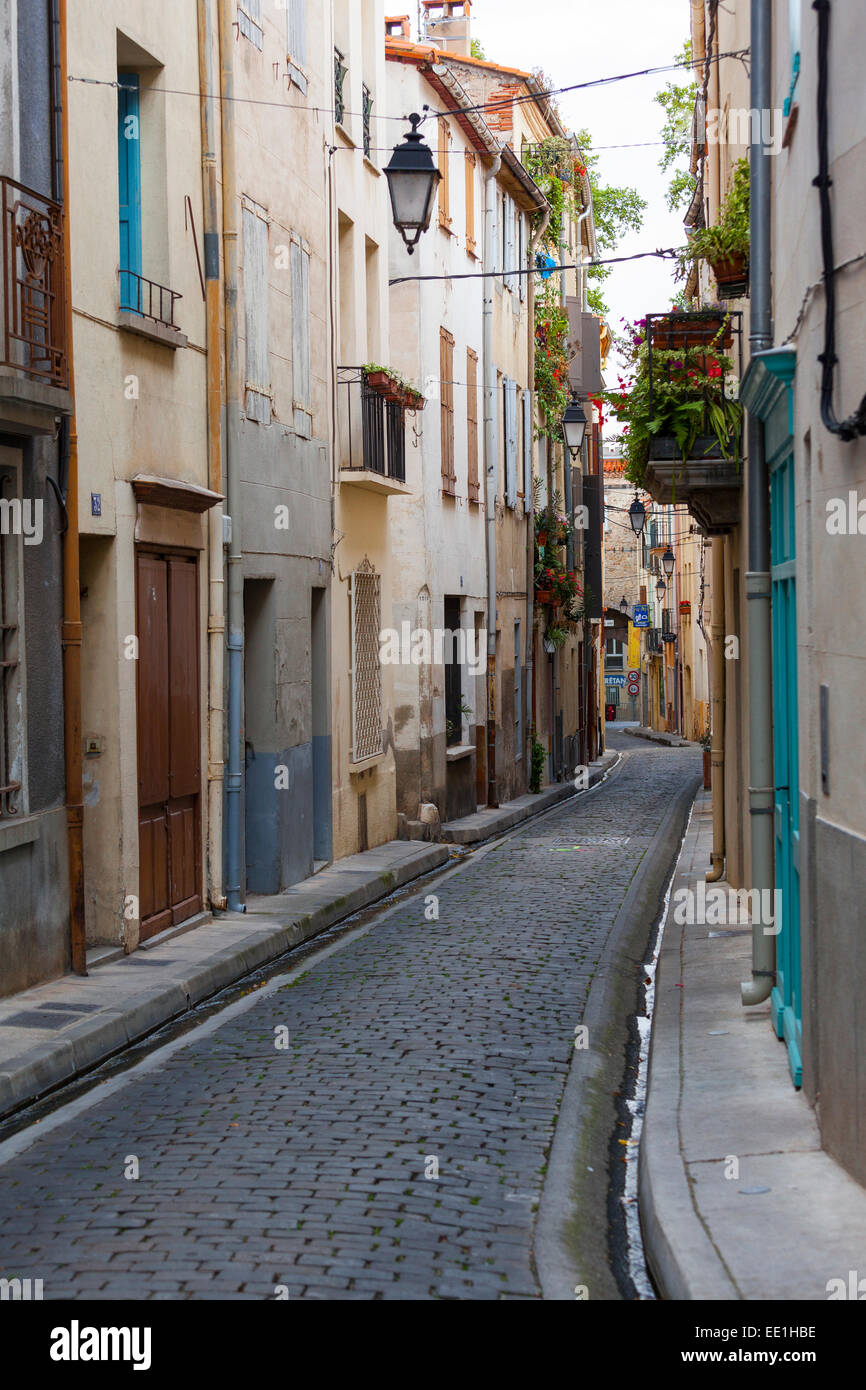 Alte Stadt Straßen, Ceret, Vallespir Region, Pyrenäen, Frankreich, Europa Stockfoto