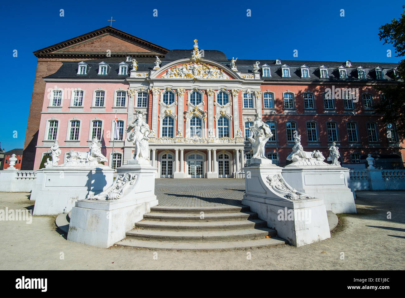 Palast von Trier, Trier, Moseltal, Rheinland-Pfalz, Deutschland, Europa Stockfoto