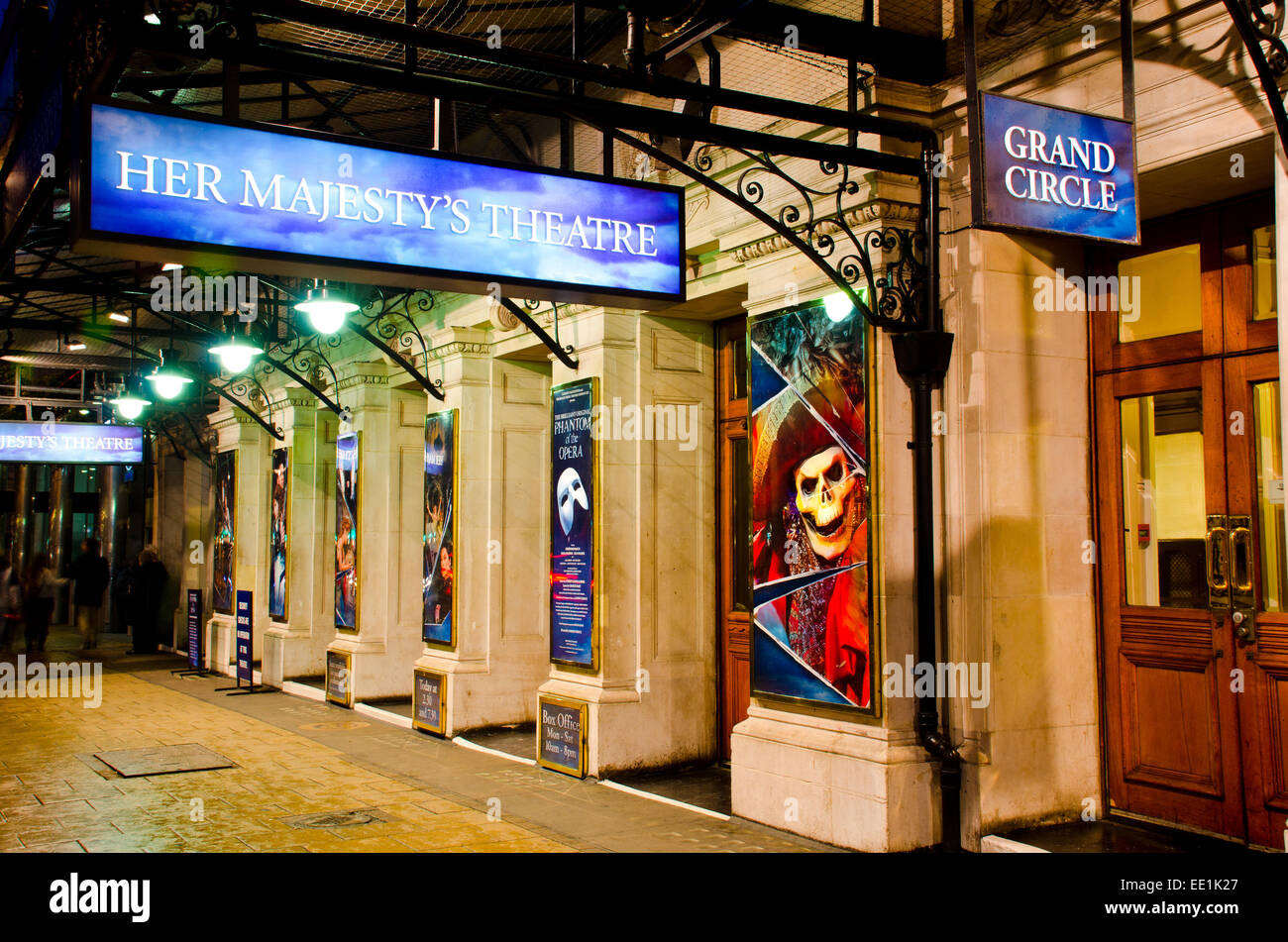 Her Majesty es Theatre, London - das Phantom der Oper Stockfoto