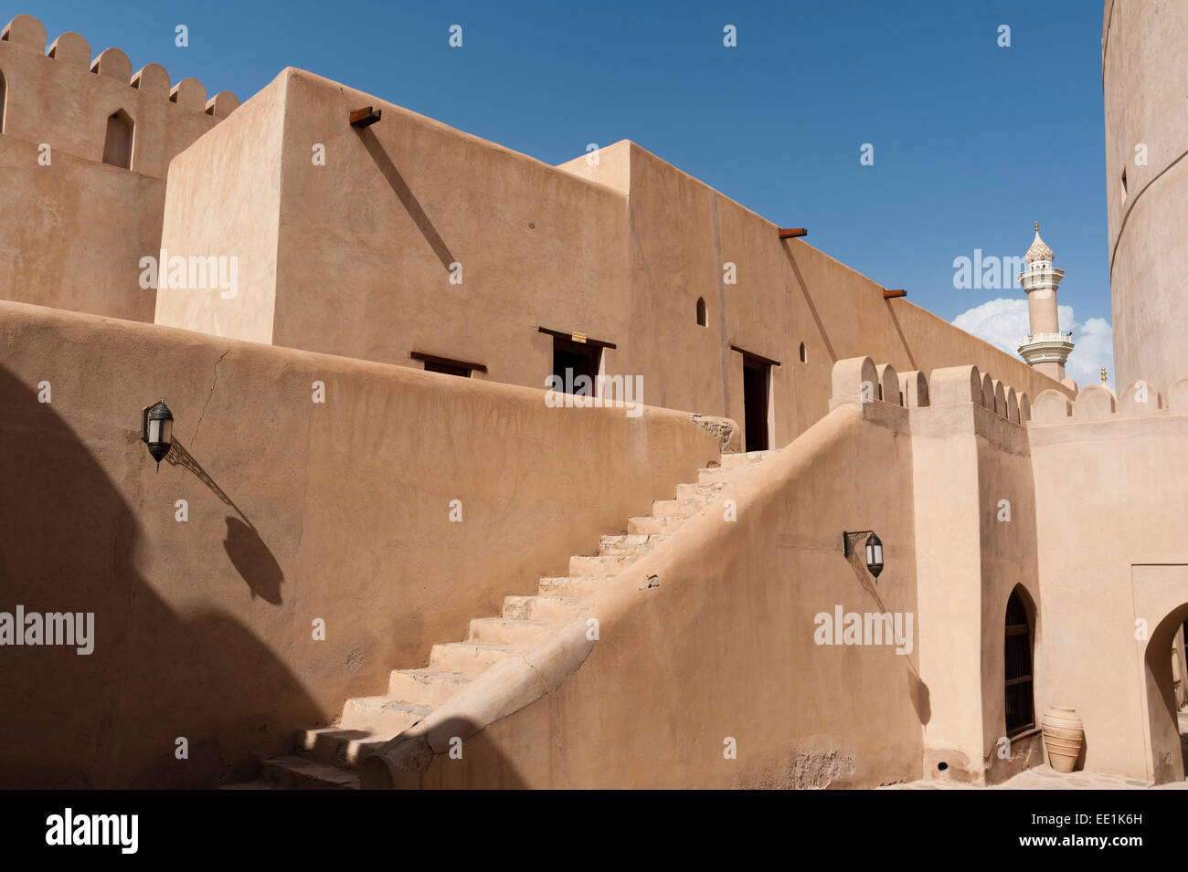 Nizwa Fort, Oman, Naher Osten Stockfoto