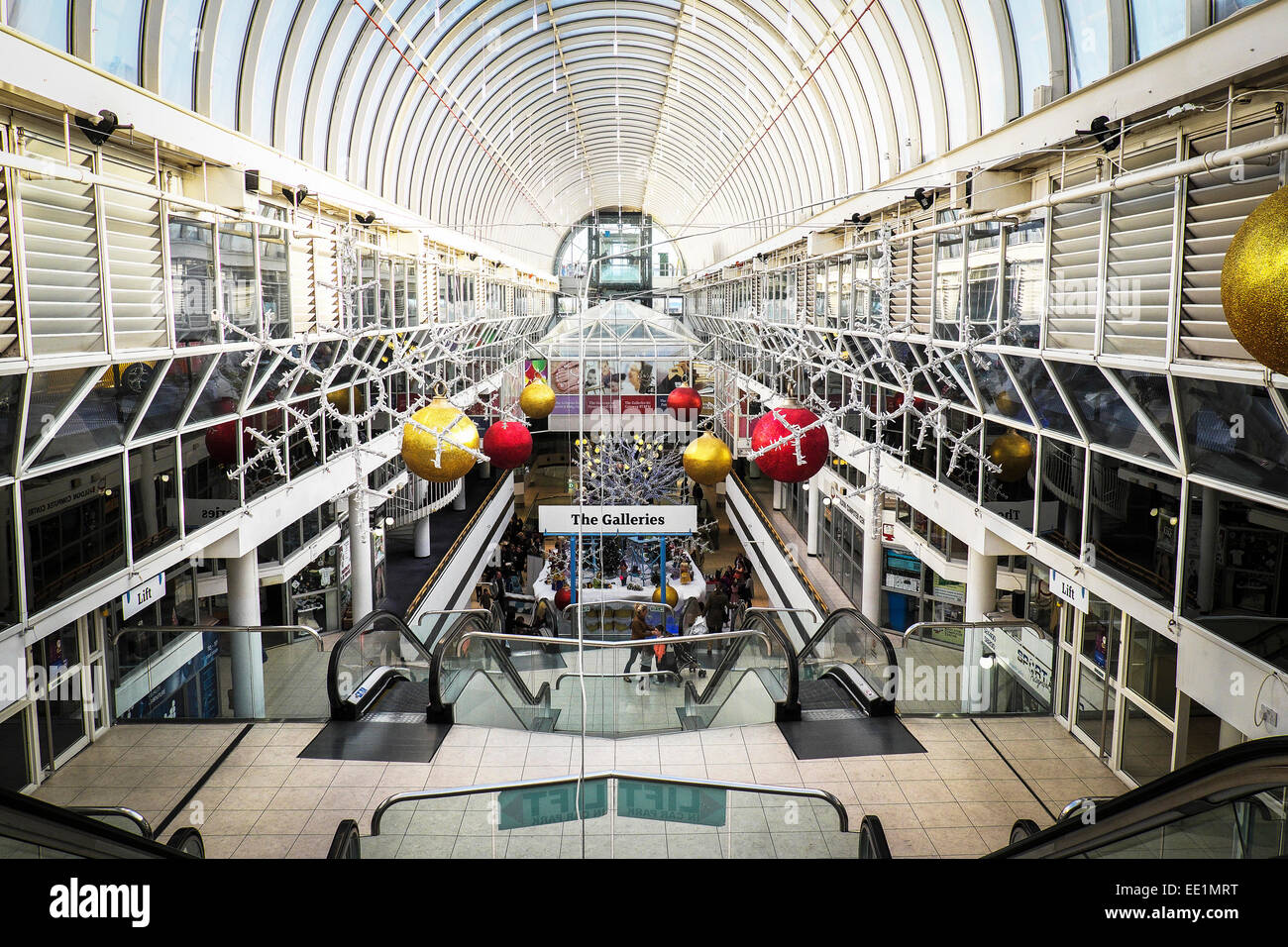 Das Innere des Eastgate Shopping Centers in Basildon. Stockfoto