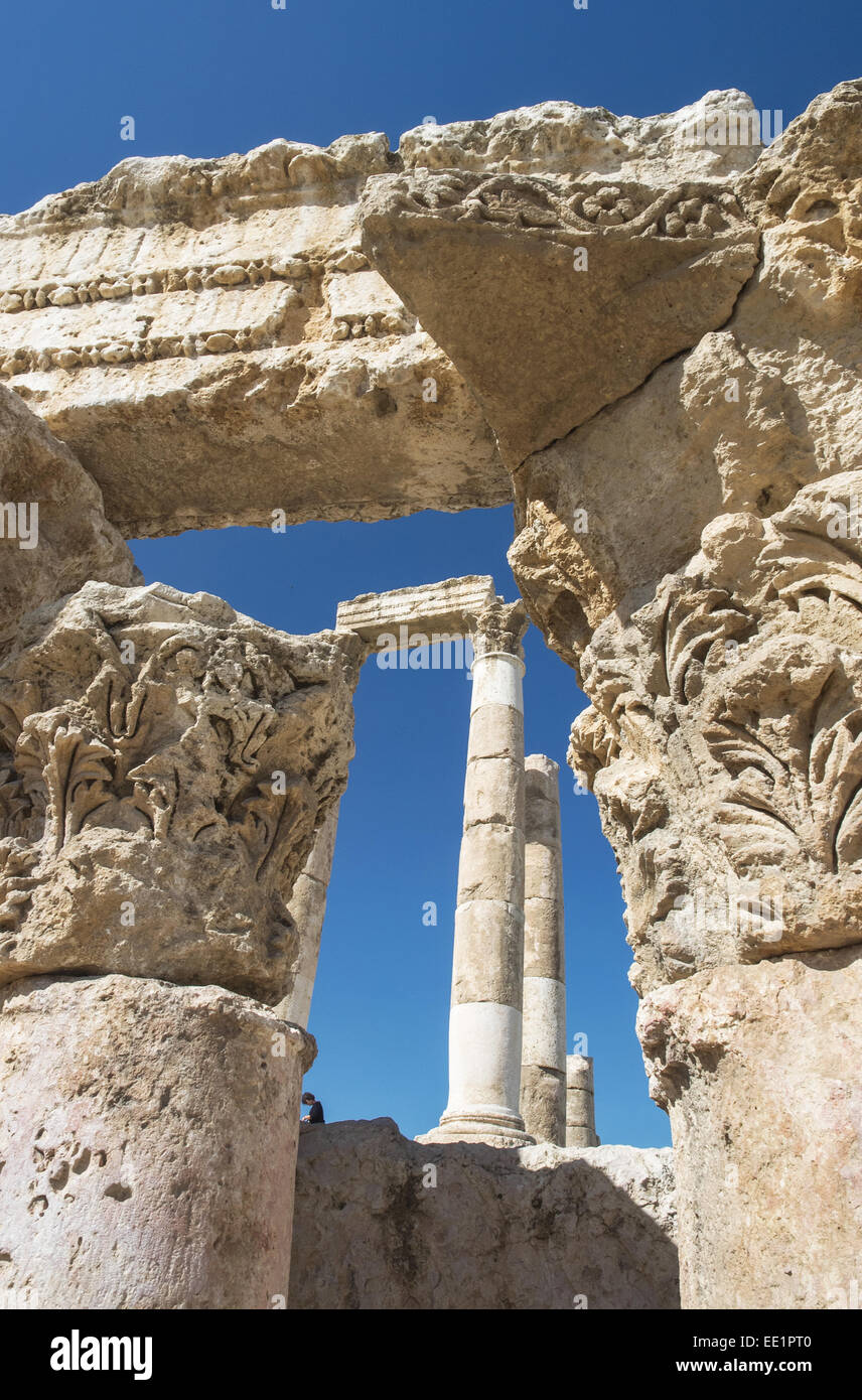 Die Zitadelle, Amman, Jordanien Stockfoto