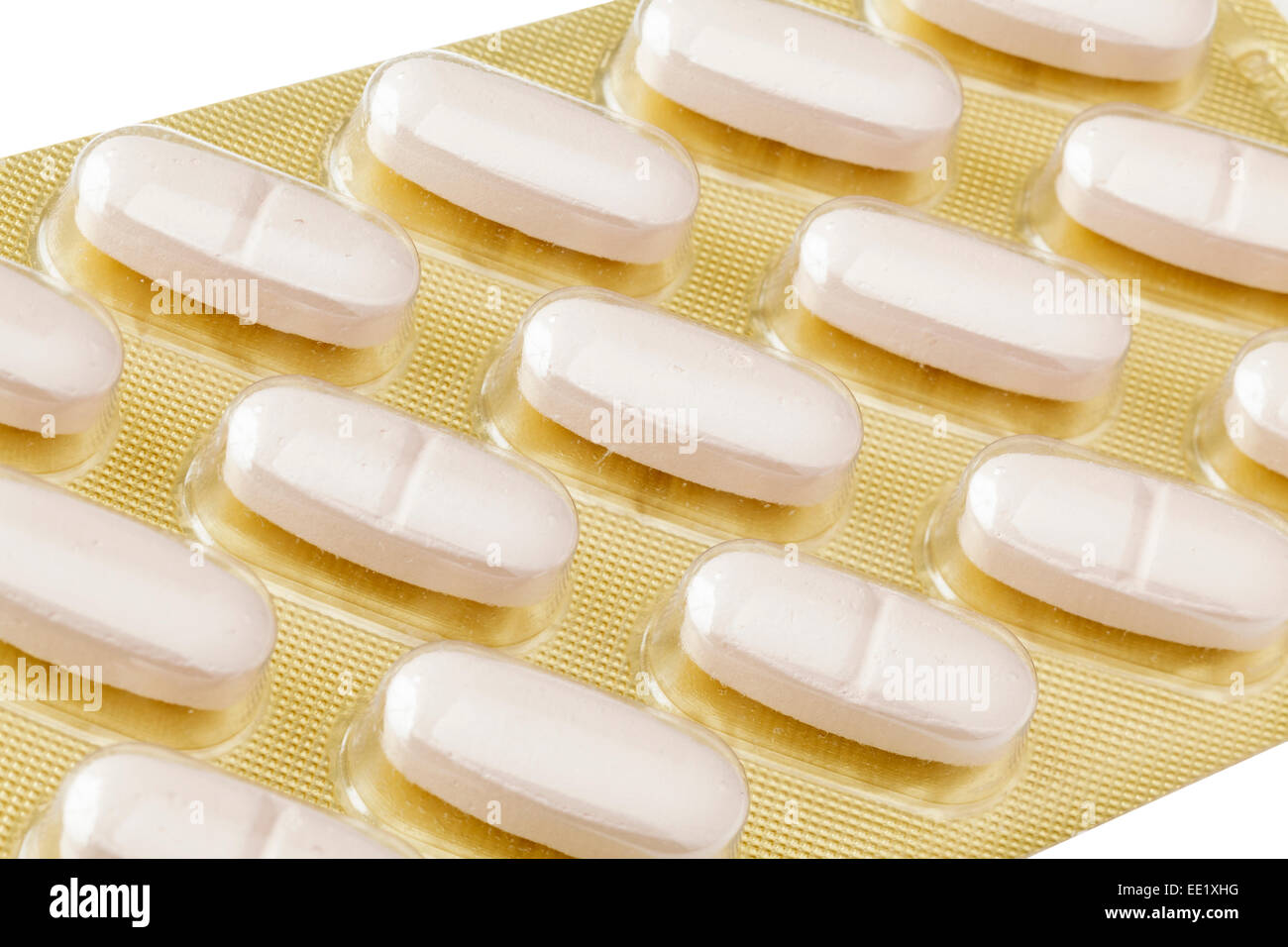 Tabletten in Blister pack Stockfoto