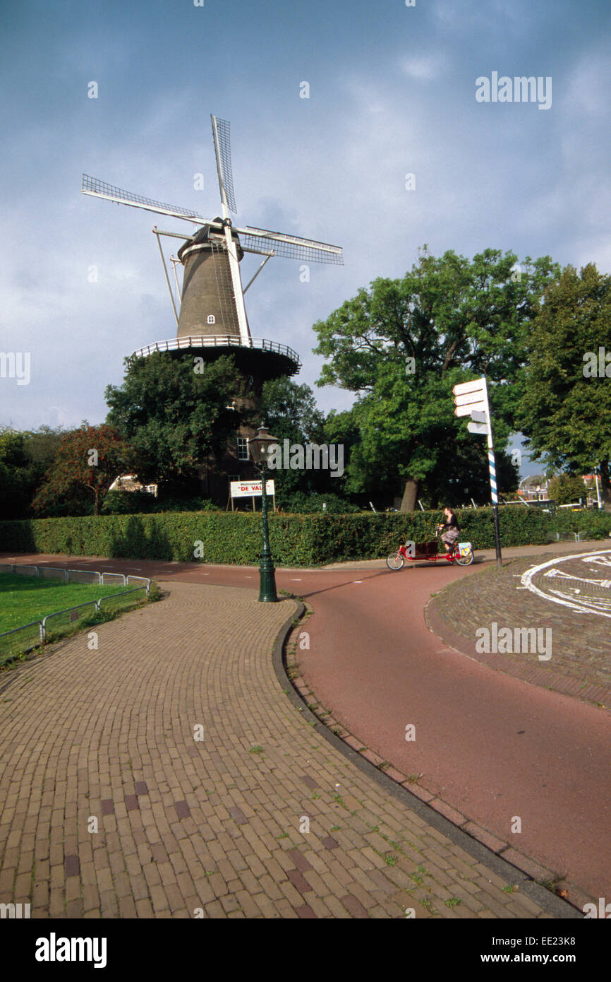 Niederlande, Leiden, Molenmuseum De Spaziergang, Windmühle Museum Stockfoto