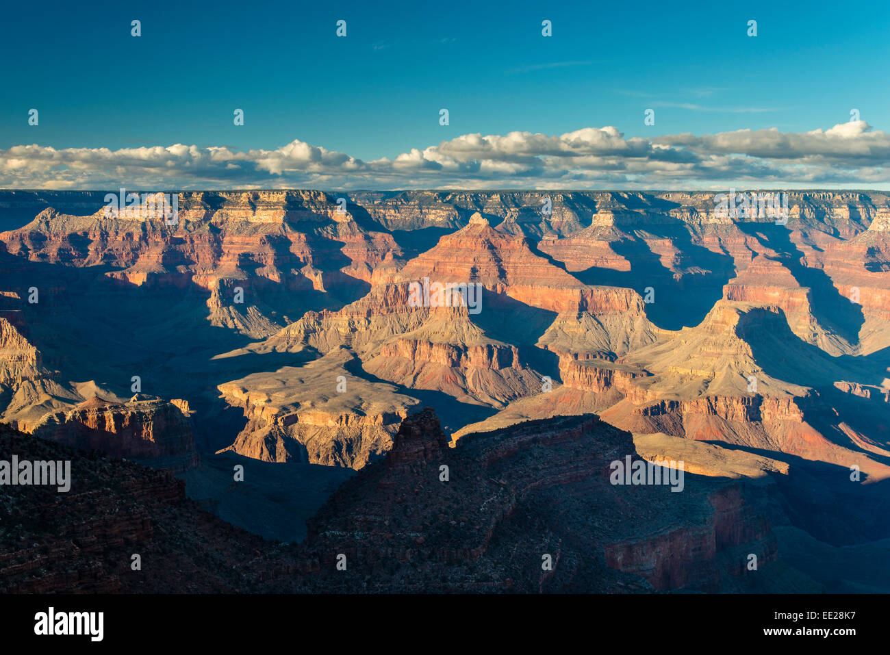 Draufsicht der Südrand von Hopi Point, Grand Canyon National Park, Arizona, USA Stockfoto