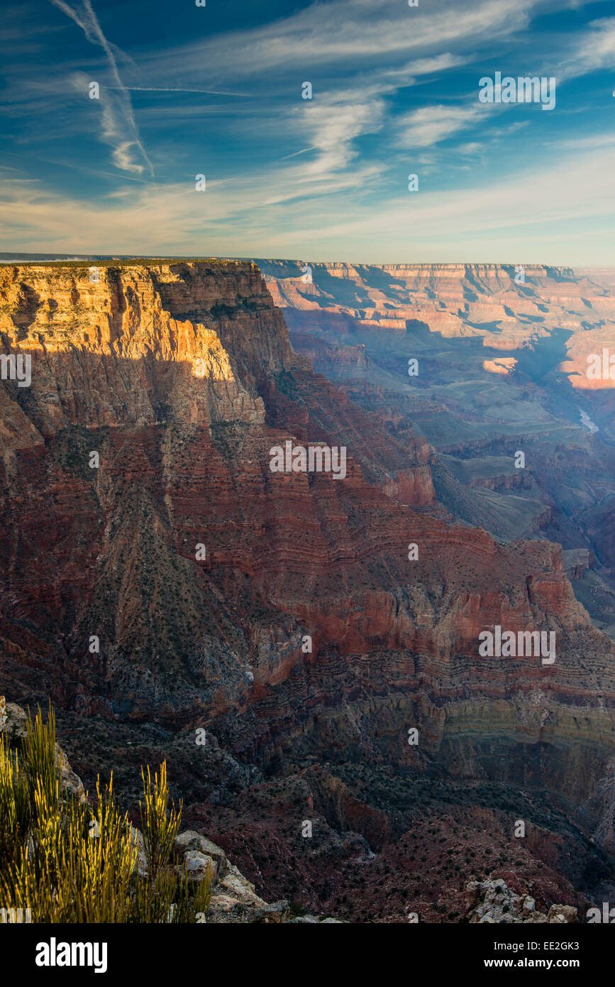 Draufsicht der Südrand von Desert View, Grand Canyon National Park, Arizona, USA Stockfoto