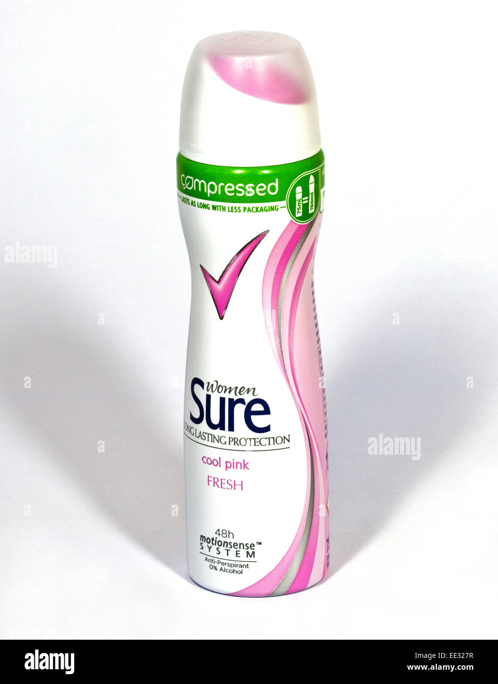 Sicher coole rosa Anti-Transpirant Deodorant Spray Stockfoto