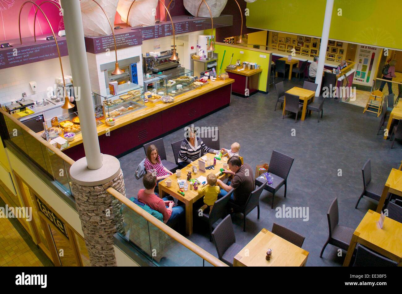 Herrschern Cafe Pod, Herrschern Lakeland Heritage Center, Penrith, Eden Valley, Cumbria, England, UK. Stockfoto