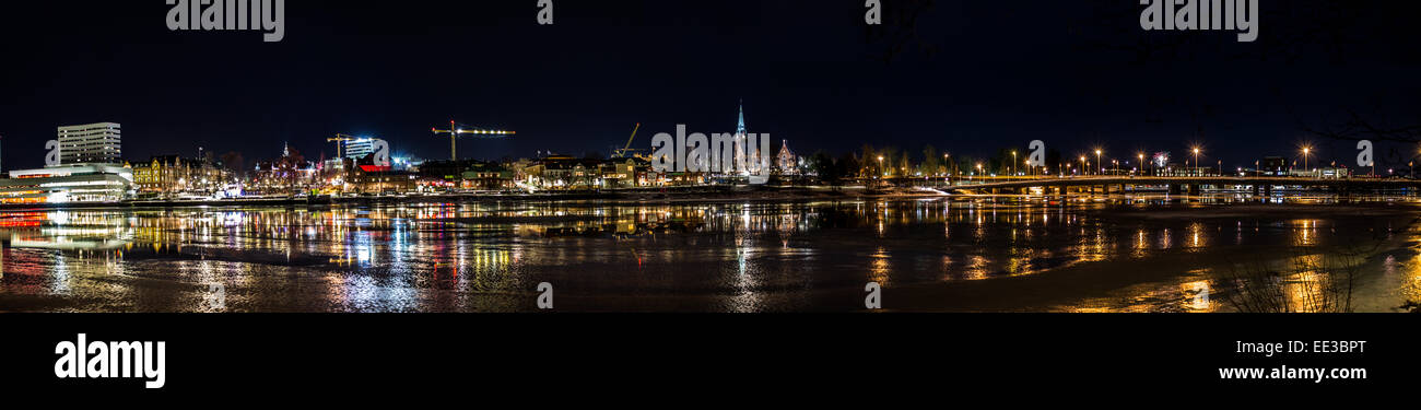 Panorama der Stadt von Umea, Schweden Stockfoto