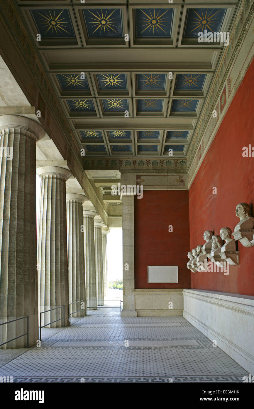 Architektur, Bauwerk, Denkmal, Detail, Bande, Halle, Kultur, Kunst, Baureferat, Leo von Klenze, Oberbayern, Persoenlichkeit Stockfoto