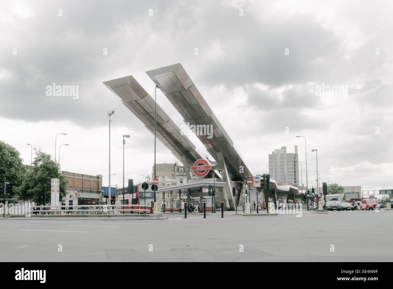 Vauxhall-Busbahnhof in London Stockfoto