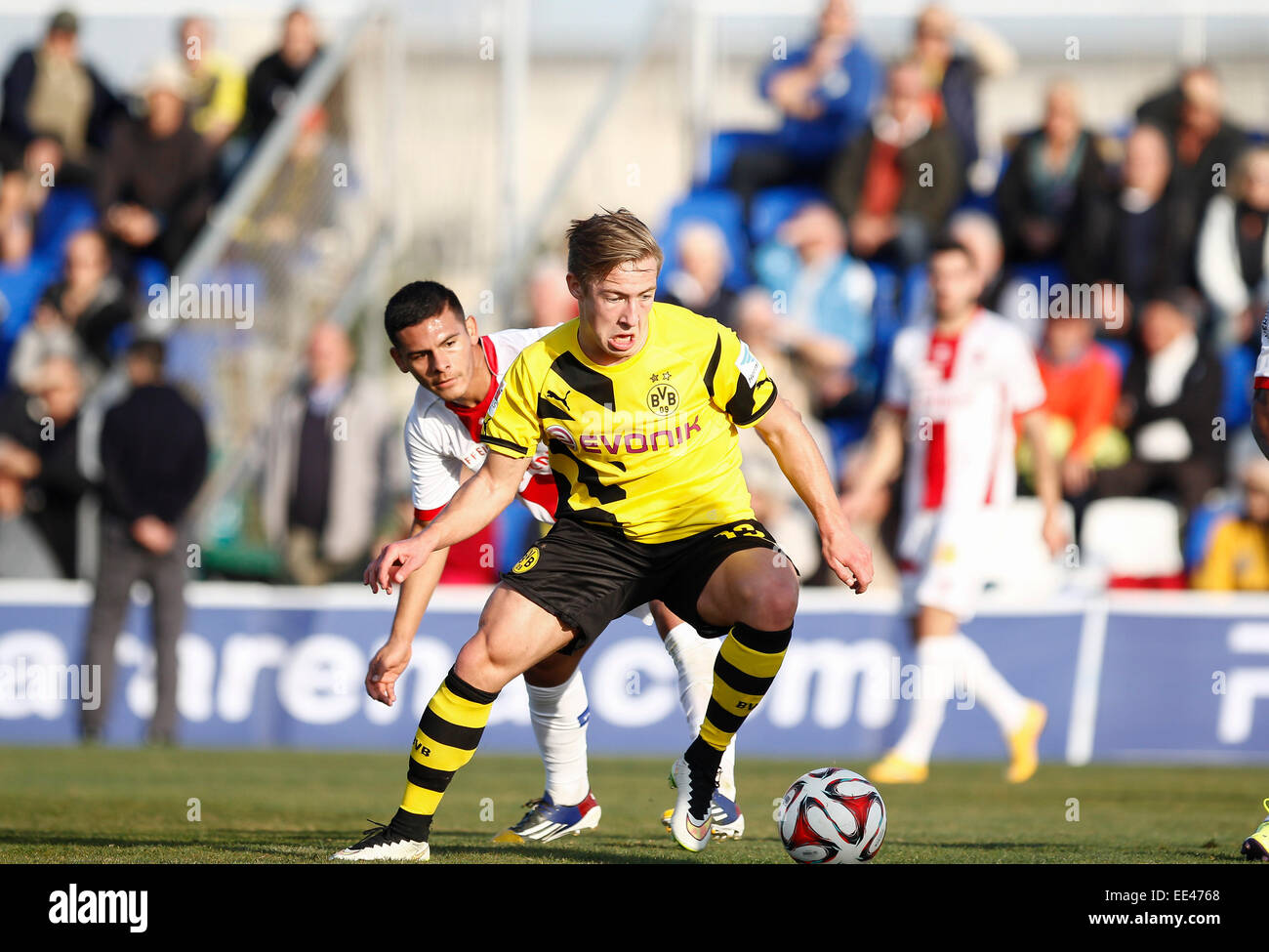 San Pedro del Pinatar, Spanien. 13. Januar 2015. Freundlichen Fußballspiel zwischen Borussia Dortmund Vs FC Sion in den Pinatar Arena Sport Center Kredit: ABEL F. ROS/Alamy Live News Stockfoto