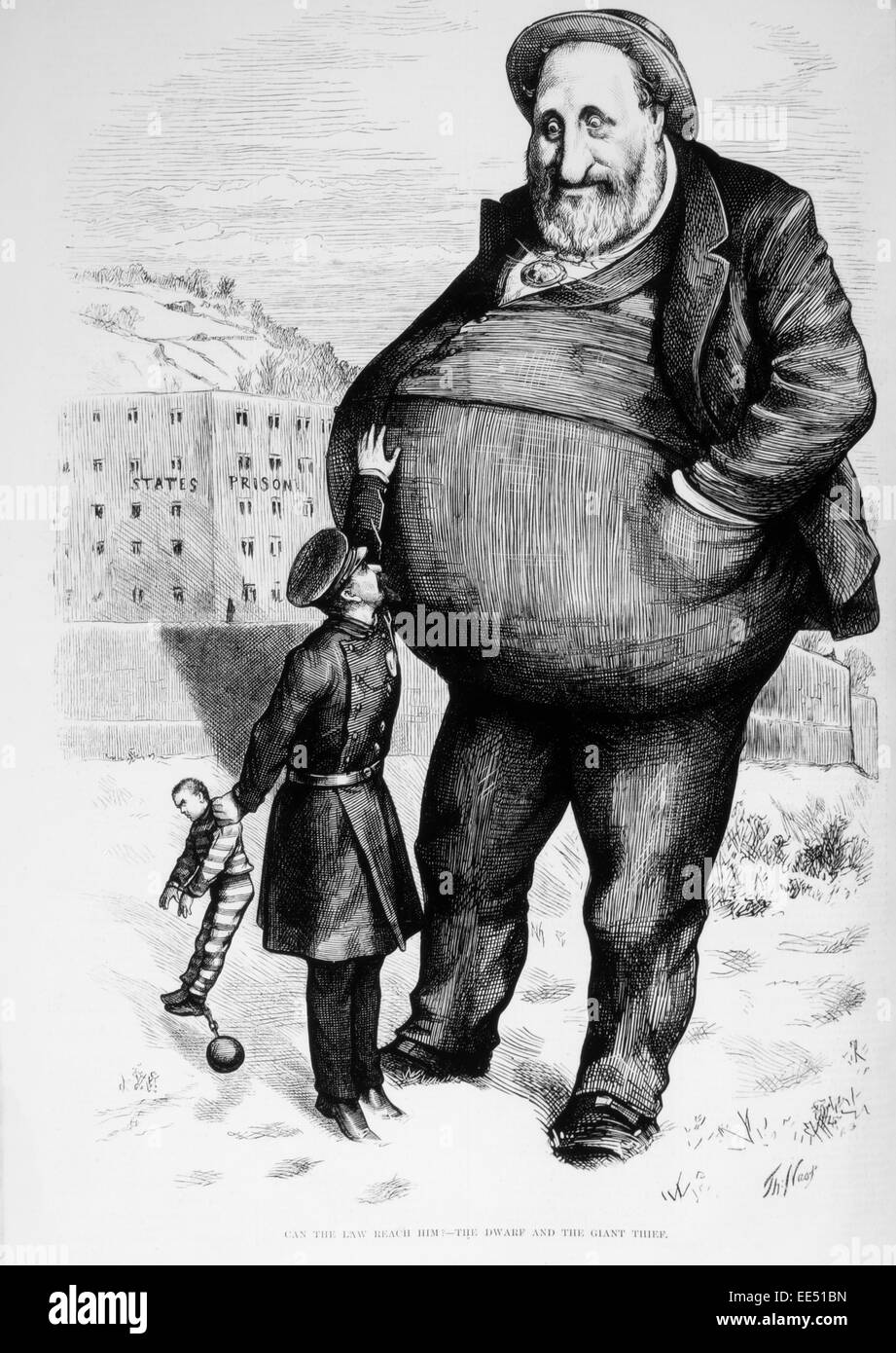 Anti-Tammany Hall politische Karikatur mit William M.